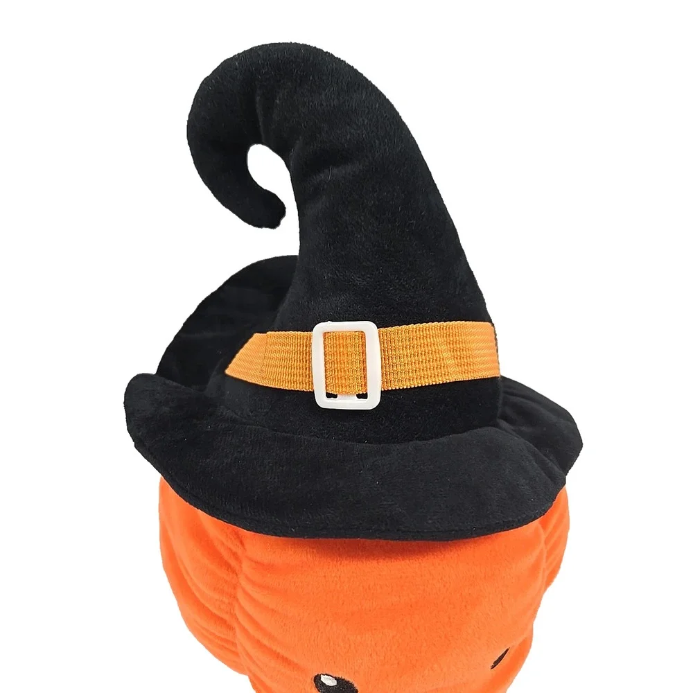 Teytoy Halloween Pumpkin with Hidden Cavity Plush Stuffed Toy 11 Inch